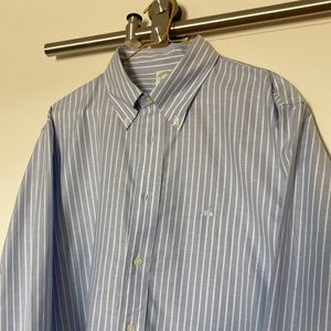 Brooks Brothers Sport Shirt L Blue Stripe